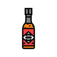 heet saus fles kleur icoon vector illustratie