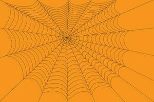 halloween spin web netto structuur patroon Aan oranje achtergrond vector