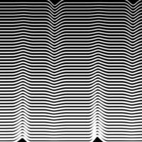 horizontaal lijnen, lineair halftonen. patroon met horizontaal strepen en rimpels. vector illustratie