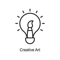 creatief kunst vector schets icoon ontwerp illustratie. kunst en ambachten symbool Aan wit achtergrond eps 10 het dossier