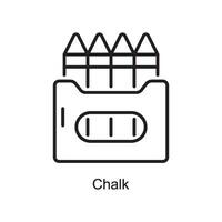 krijt vector schets icoon ontwerp illustratie. kunst en ambachten symbool Aan wit achtergrond eps 10 het dossier