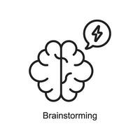 brainstorming vector schets icoon ontwerp illustratie. kunst en ambachten symbool Aan wit achtergrond eps 10 het dossier