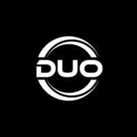 duo logo ontwerp, inspiratie voor een uniek identiteit. modern elegantie en creatief ontwerp. watermerk uw succes met de opvallend deze logo. vector