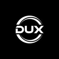 dux logo ontwerp, inspiratie voor een uniek identiteit. modern elegantie en creatief ontwerp. watermerk uw succes met de opvallend deze logo. vector