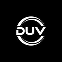 duv logo ontwerp, inspiratie voor een uniek identiteit. modern elegantie en creatief ontwerp. watermerk uw succes met de opvallend deze logo. vector