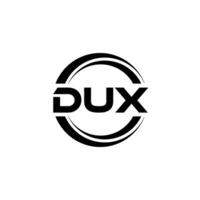dux logo ontwerp, inspiratie voor een uniek identiteit. modern elegantie en creatief ontwerp. watermerk uw succes met de opvallend deze logo. vector