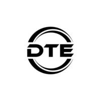 dte logo ontwerp, inspiratie voor een uniek identiteit. modern elegantie en creatief ontwerp. watermerk uw succes met de opvallend deze logo. vector