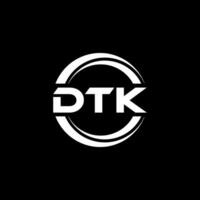 dtk logo ontwerp, inspiratie voor een uniek identiteit. modern elegantie en creatief ontwerp. watermerk uw succes met de opvallend deze logo. vector