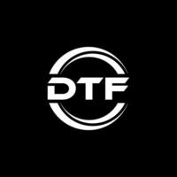 dtf logo ontwerp, inspiratie voor een uniek identiteit. modern elegantie en creatief ontwerp. watermerk uw succes met de opvallend deze logo. vector