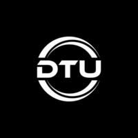 dtu logo ontwerp, inspiratie voor een uniek identiteit. modern elegantie en creatief ontwerp. watermerk uw succes met de opvallend deze logo. vector