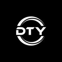 dty logo ontwerp, inspiratie voor een uniek identiteit. modern elegantie en creatief ontwerp. watermerk uw succes met de opvallend deze logo. vector