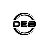 deb logo ontwerp, inspiratie voor een uniek identiteit. modern elegantie en creatief ontwerp. watermerk uw succes met de opvallend deze logo. vector