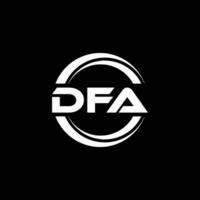 dfa logo ontwerp, inspiratie voor een uniek identiteit. modern elegantie en creatief ontwerp. watermerk uw succes met de opvallend deze logo. vector