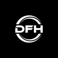 dfh logo ontwerp, inspiratie voor een uniek identiteit. modern elegantie en creatief ontwerp. watermerk uw succes met de opvallend deze logo. vector