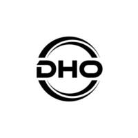 dho logo ontwerp, inspiratie voor een uniek identiteit. modern elegantie en creatief ontwerp. watermerk uw succes met de opvallend deze logo. vector