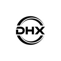 dhx logo ontwerp, inspiratie voor een uniek identiteit. modern elegantie en creatief ontwerp. watermerk uw succes met de opvallend deze logo. vector