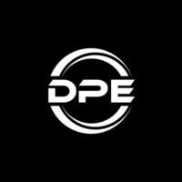 dpe logo ontwerp, inspiratie voor een uniek identiteit. modern elegantie en creatief ontwerp. watermerk uw succes met de opvallend deze logo. vector