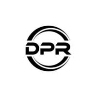 dpr logo ontwerp, inspiratie voor een uniek identiteit. modern elegantie en creatief ontwerp. watermerk uw succes met de opvallend deze logo. vector