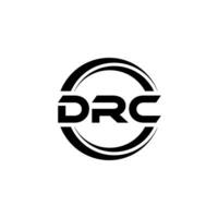 drc logo ontwerp, inspiratie voor een uniek identiteit. modern elegantie en creatief ontwerp. watermerk uw succes met de opvallend deze logo. vector