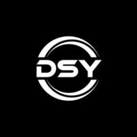dsy logo ontwerp, inspiratie voor een uniek identiteit. modern elegantie en creatief ontwerp. watermerk uw succes met de opvallend deze logo. vector