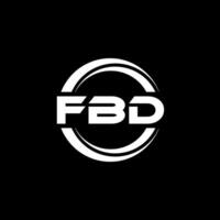 fbd logo ontwerp, inspiratie voor een uniek identiteit. modern elegantie en creatief ontwerp. watermerk uw succes met de opvallend deze logo. vector
