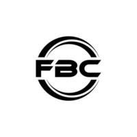 fbc logo ontwerp, inspiratie voor een uniek identiteit. modern elegantie en creatief ontwerp. watermerk uw succes met de opvallend deze logo. vector