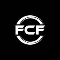 fcf logo ontwerp, inspiratie voor een uniek identiteit. modern elegantie en creatief ontwerp. watermerk uw succes met de opvallend deze logo. vector