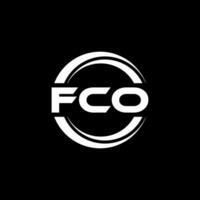fco logo ontwerp, inspiratie voor een uniek identiteit. modern elegantie en creatief ontwerp. watermerk uw succes met de opvallend deze logo. vector