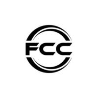 fcc logo ontwerp, inspiratie voor een uniek identiteit. modern elegantie en creatief ontwerp. watermerk uw succes met de opvallend deze logo. vector