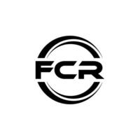 fcr logo ontwerp, inspiratie voor een uniek identiteit. modern elegantie en creatief ontwerp. watermerk uw succes met de opvallend deze logo. vector