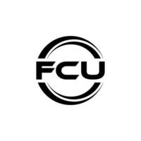 fcu logo ontwerp, inspiratie voor een uniek identiteit. modern elegantie en creatief ontwerp. watermerk uw succes met de opvallend deze logo. vector