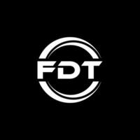 fdt logo ontwerp, inspiratie voor een uniek identiteit. modern elegantie en creatief ontwerp. watermerk uw succes met de opvallend deze logo. vector