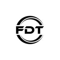 fdt logo ontwerp, inspiratie voor een uniek identiteit. modern elegantie en creatief ontwerp. watermerk uw succes met de opvallend deze logo. vector