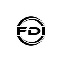 fdi logo ontwerp, inspiratie voor een uniek identiteit. modern elegantie en creatief ontwerp. watermerk uw succes met de opvallend deze logo. vector