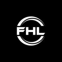 fhl logo ontwerp, inspiratie voor een uniek identiteit. modern elegantie en creatief ontwerp. watermerk uw succes met de opvallend deze logo. vector