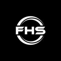 fhs logo ontwerp, inspiratie voor een uniek identiteit. modern elegantie en creatief ontwerp. watermerk uw succes met de opvallend deze logo. vector