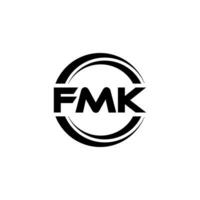 fmk logo ontwerp, inspiratie voor een uniek identiteit. modern elegantie en creatief ontwerp. watermerk uw succes met de opvallend deze logo. vector