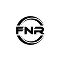 fnr logo ontwerp, inspiratie voor een uniek identiteit. modern elegantie en creatief ontwerp. watermerk uw succes met de opvallend deze logo. vector