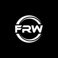 frw logo ontwerp, inspiratie voor een uniek identiteit. modern elegantie en creatief ontwerp. watermerk uw succes met de opvallend deze logo. vector