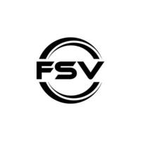 fsv logo ontwerp, inspiratie voor een uniek identiteit. modern elegantie en creatief ontwerp. watermerk uw succes met de opvallend deze logo. vector
