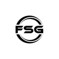 fsg logo ontwerp, inspiratie voor een uniek identiteit. modern elegantie en creatief ontwerp. watermerk uw succes met de opvallend deze logo. vector