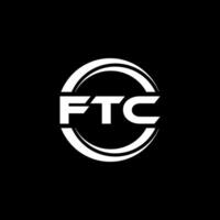 ftc logo ontwerp, inspiratie voor een uniek identiteit. modern elegantie en creatief ontwerp. watermerk uw succes met de opvallend deze logo. vector