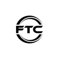 ftc logo ontwerp, inspiratie voor een uniek identiteit. modern elegantie en creatief ontwerp. watermerk uw succes met de opvallend deze logo. vector