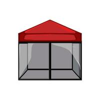 bruiloft tent tuin tekenfilm vector illustratie