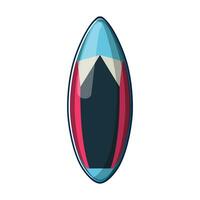 abstract surfboard strand tekenfilm vector illustratie