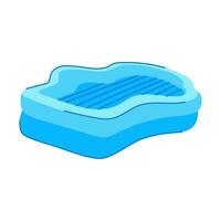 kom tot rust opblaasbaar zwemmen zwembad tekenfilm vector illustratie