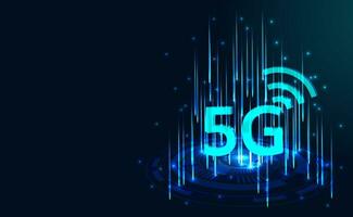 5g netwerk draadloze technologie concept. vector