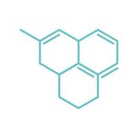 chemie structuur molecuul wetenschap vlakke stijl vector