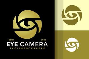 oog camera logo ontwerp vector symbool icoon illustratie