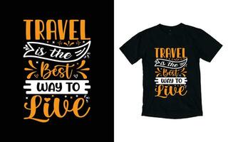 reizen typografie t overhemd ontwerp sjabloon vector